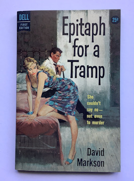 EPITAPH FOR A TRAMP United States pulp fiction crime paperback book 1959